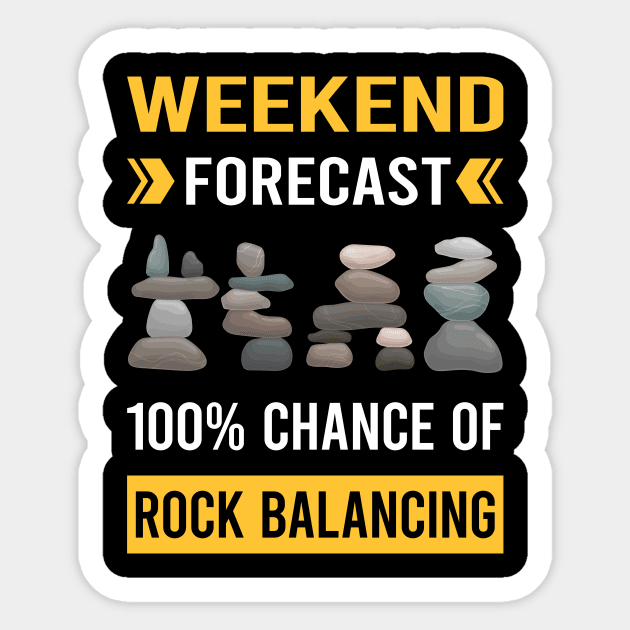 Weekend Forecast Rock Balancing Stone Stones Rocks Stacking Sticker by Good Day